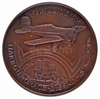 Bozó Gyula (1913-2004) 1991. "60 éves a Magyar Óceánrepülés" Br emlékérem T:1 + 1996. &quo...