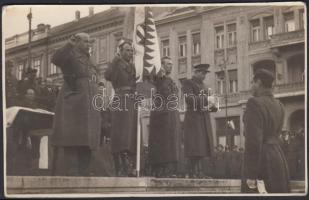 1949 A Rákosi rendőrtanoda végzőseinek eskütétele fotó 14x9 cm