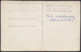 1949 A Rákosi rendőrtanoda végzőseinek eskütétele fotó 14x9 cm