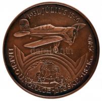 Bozó Gyula (1913-2004) 1991. "60 éves a Magyar Óceánrepülés" Br emlékérem T:1 + 4db klf &q...