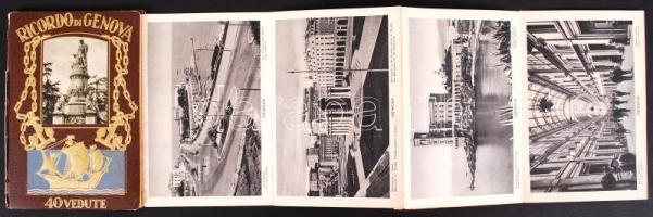 cca 1900 Genova 40 képet tartalmazó leporello