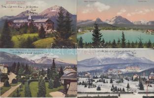 11 db régi Tátra képeslap: Csorba-tó, Tátralomnic, Tátrafüred, Tátraszéplak / 11 old Tátra postcards