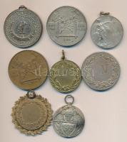 8db különféle fém sportérem T:vegyes