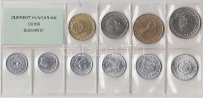 1989. 2f-20Ft 10db klf érmés forgalmi sor fóliatokban T:1