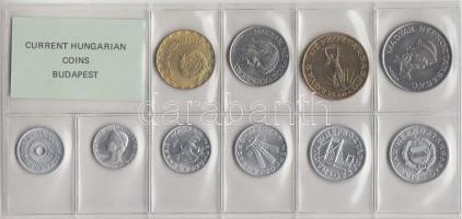 1988. 2f-20Ft 10db klf érmés forgalmi sor fóliatokban T:1