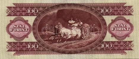 1984. 100Ft (6x) egymás utáni sorszámmal, nyomdai papírránccal T:I