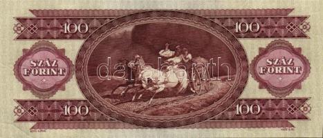 1984. 100Ft (6x) egymás utáni sorszámmal, nyomdai papírránccal T:I
