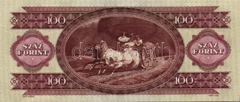1984. 100Ft (6x) egymás utáni sorszámmal, nyomdai papírránccal T:I