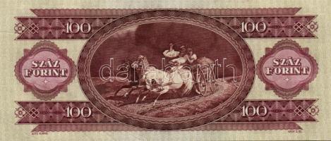 1984. 100Ft (6x) egymás utáni sorszámmal, nyomdai papírránccal T:I