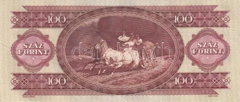 1984. 100Ft (8x) egymás utáni sorszámmal, nyomdai papírránccal T:I
