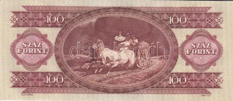 1984. 100Ft (8x) egymás utáni sorszámmal, nyomdai papírránccal T:I