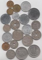 21db vegyes fémpénz különböző országokból T:vegyes 21 pcs of mixed world coins C:mixed