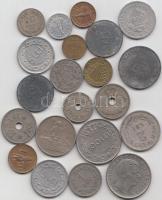21db vegyes fémpénz különböző országokból T:vegyes
21 pcs of mixed world coins C:mixed