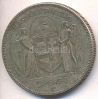 1930. 5P Ag "Horthy-jobbra" T:3