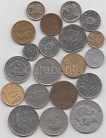 20db vegyes fémpénz különböző országokból T:vegyes
20 pcs of mixed world coins C:mixed