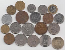 20db vegyes fémpénz különböző országokból T:vegyes 20 pcs of mixed world coins C:mixed