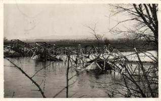 Alsólendva, Lendva; felrobbantott híd / destroyed bridge