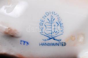 Herendi őzike, kézzel festett, jelzett, hibátlan, m:20 cm, h:15 cm