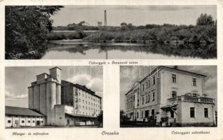 Oroszka, Cukorgyár, Garam, Henger és műmalom, Cukorgyári szövetkezet / sugar factory, river, mill, cooperative (EK)