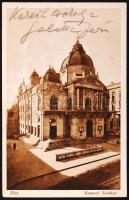 1934 Latabár Kálmán (1902-1970) és Árpád (1903-1961) édesanyjuknak írt képeslapja, rajta Galetta Fer...