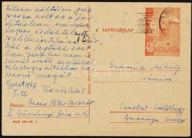 1967 Veres Péter (1897-1970) író, politikus, honvédelmi miniszter saját kézzel írt, aláírt levelezől...