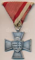 1940. "Nemzetvédelmi Kereszt / A Hazáért" kitüntetés nem eredeti mellszalaggal T:2 Hungary 1940. "National Defense Cross" with not original ribbon C:XF