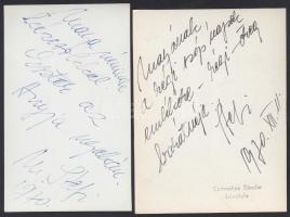 1970 4db portré Moldován Stefi operaénekesről, ebből kettő aláírt, kfl méretben