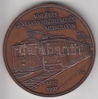 1997. "100 éves a villamosközlekedés Miskolcon" Br emlékérem (42mm) T:2