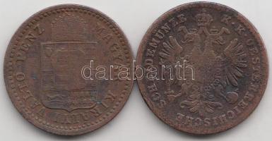 Ausztria 1862E 1Kr + 1892KB 1Kr T:2-/3
Austria 1862E 1 Kreuzer + Hungary 1892KB 1 Kreuzer C:VF/F