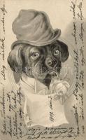 Dog, Emb. litho