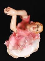Ens táncoló, kézzel festett, jelzett, hibátlan, m:23 cm