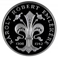 1992. 500Ft Ag "Károly Róbert" T:PP Dísztokban tanúsítvánnyal!