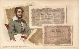 Kossuth bankók 1848-49 litho (EB)