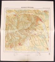 2 db háború előtti magyar várostérkép Vas vármegye és Kőszeg térképe + vezető