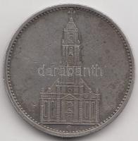 Német 3. Birodalom 1935E 5M Ag "Garnisonkirche" T:2-,3
German Third Reich 1935E 5 Mark Ag ...