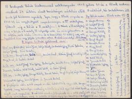 1949 A Bőrös Szakszervezet sakkcsapata 1949-ben,  csoportképen; a kép hátoldalán olvashatóan azonosí...