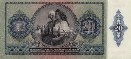 1941. 20P "005" (3x) egymás utáni sorszámmal! T:I