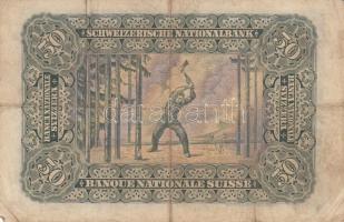 Svájc 1924. 50Fr T:III
Switzerland 1924. 50 Francs C:F