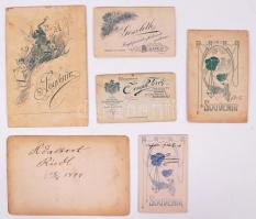 1880-1940 21db régi, keményhátú fénykép, változatos témák, műfajok; vizitkártya és kabinetfotó méret...