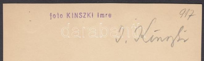 cca 1930 Kinszki Imre (1901-1945) Ladikok. Vintage alkotás, hátoldalán pecséttel jelzett, 13x12cm