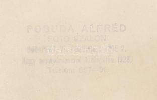 cca 1930 Pobuda Alfréd: Ferenczy Béni a műhelyében. Vintage fotó, hátoldalán pecséttel jelzett, 23x1...