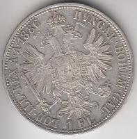 Ausztria 1886. 1Fl Ag "Ferenc József" T:2-
Austria 1886. 1 Florin Ag "Franz Joseph&qu...