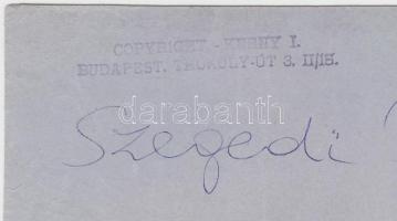 1928 Kerny István (1879-1963): Szegedi Róza háza. Vintage fotó, hátoldalán szerzői pecséttel jelzett...