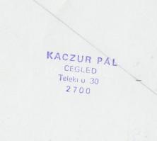 1940-1950 Kaczur Pál (1918-2000): Fény/ritmus. Vintage fotó, hátoldalán pecséttel jelzett, 18x24cm (...