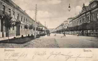 Zimony, Hauptgasse / main street (wet damage)