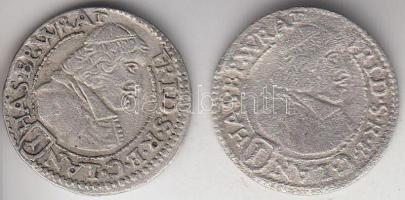 Német Államok / Szilézia / Breslau 1681. 1Kr Ag "Hessen-i Frigyes" (2x) T:2,2-/3 German States / Silesia / Breslau 1681. 1Kr Ag "Friedrich von Hessen" C:XF,aVF