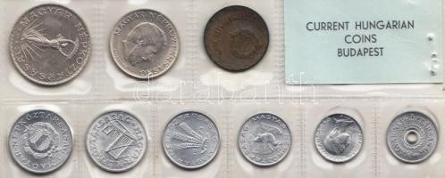 1973. 2f-10Ft 9db klf érmés forgalmi sor fóliatokban T:1