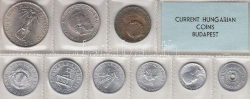 1975. 2f-10Ft 9db klf érmés forgalmi sor fóliatokban T:1
