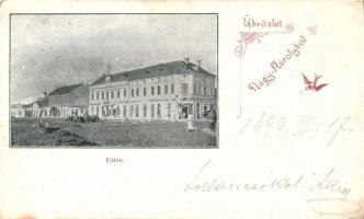 1899 Nagykároly main square (EK)