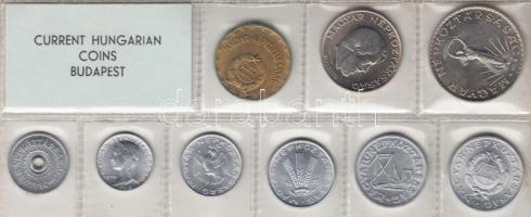 1973. 2f-10Ft 9db klf érmés forgalmi sor fóliatokban T:1